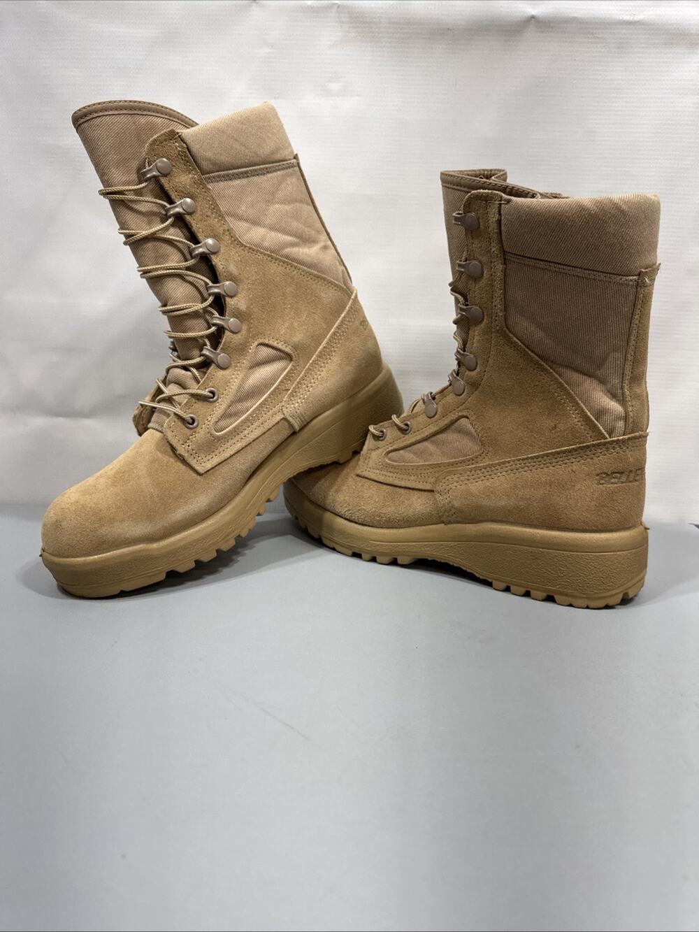 New Belleville 340DES Hot Weather Combat Boots Tan Suede Nylon US Made Size 9R